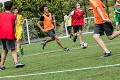 Young Learners playing football